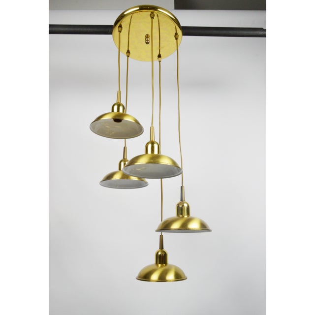 Gold Cascade Lamp, 1980s For Sale - Image 3 of 14