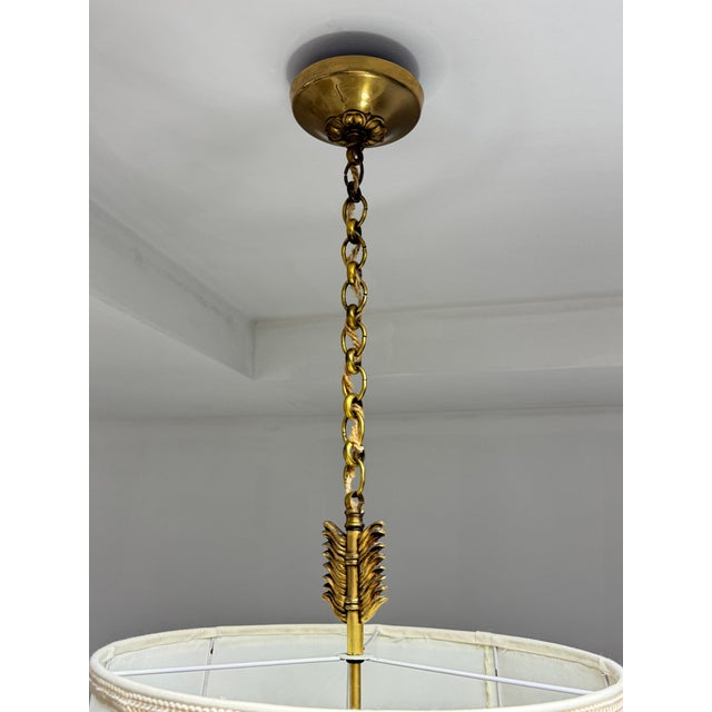 French Empire Style Bouillotte Pendant, France, 1950s For Sale - Image 6 of 13