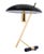 Brass and Black Decora Z Table Lamp by Louis Kalff for Philips, 1950s For Sale