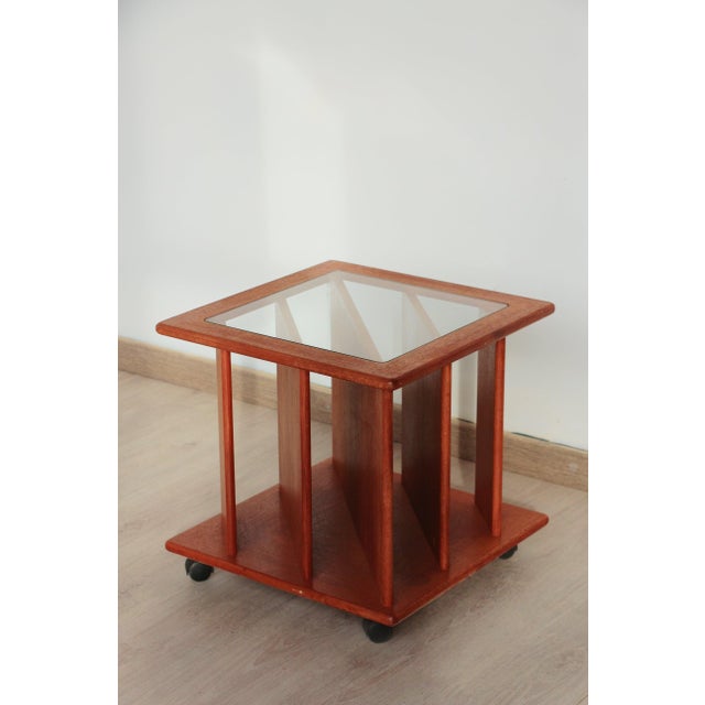 Vintage Teak Side Table with Magazine Rack & Casters from G Plan, 1960s For Sale - Image 17 of 18