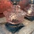 Pair of Vintage Pink Glass Hobnail Electric Lamps With Ornate Metal Bases - 10" High For Sale - Image 13 of 15