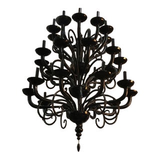 Vintage Murano Chandelier, 30 Bulbs by DeMajo For Sale