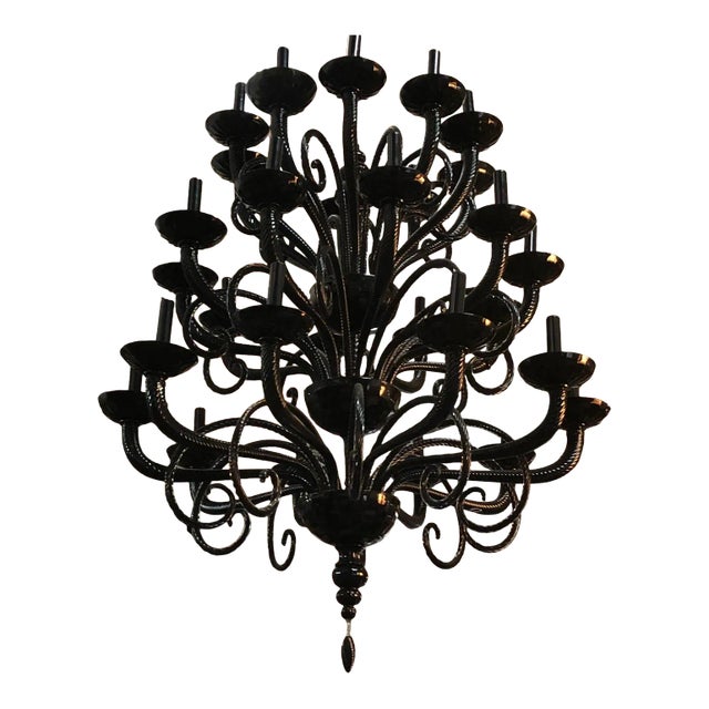 Vintage Murano Chandelier, 30 Bulbs by DeMajo For Sale