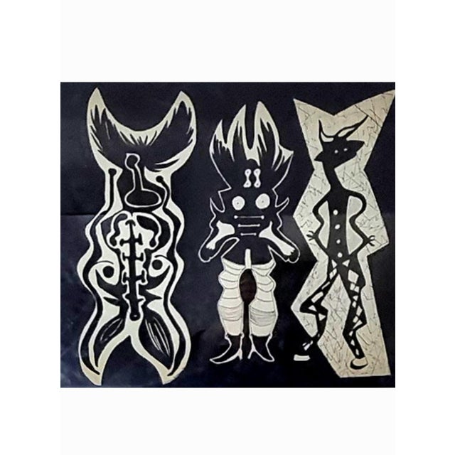 Lester Epstein, Abstract Expressionist, 1953, Mixed Media For Sale - Image 3 of 6