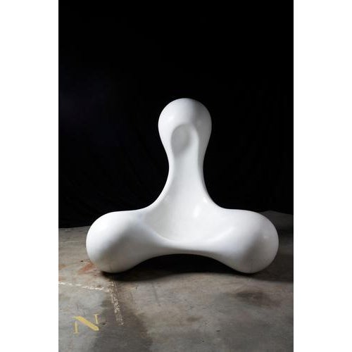 Kortekaas Chair in White Fiberglass, 1970 For Sale - Image 3 of 15