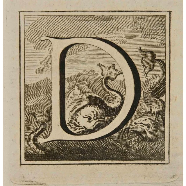 Letter of the Alphabet D, from the series "Antiquities of Herculaneum", is an etching on paper realized by Luigi...