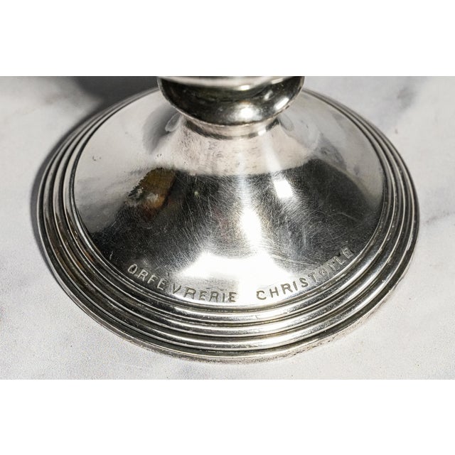 1930s Rare Antique Christofle Silverplate Trophy Cup French Line Ms Lafayette Bridge Tournament For Sale - Image 5 of 11