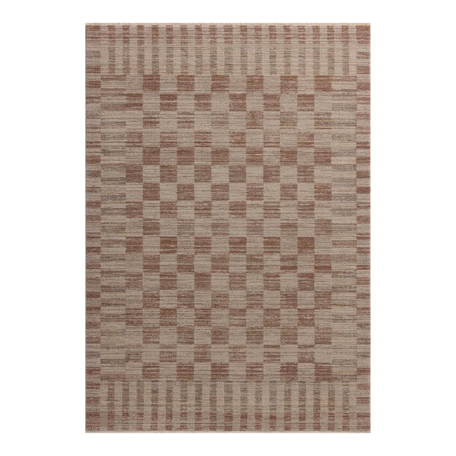 Amber Lewis x Loloi Cali Brick / Natural 11'-6" x 15'-7" Area Rug For Sale