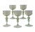 Green Mid 20th Century Venetian Salviati Attributed Green Gold Flecked Stemware - Set of 5 For Sale - Image 8 of 9