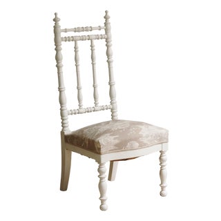 Low Gründerzeit Chair with Turned Backrest For Sale