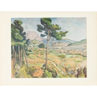 1956 After Paul Cezanne "Mont Sainte-Victoire", Full-Color Print For Sale