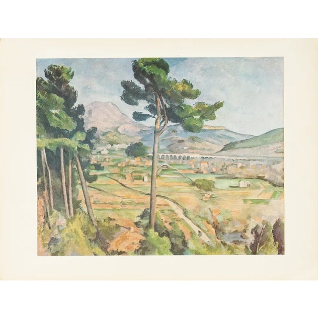 1956 After Paul Cezanne "Mont Sainte-Victoire", Full-Color Print For Sale