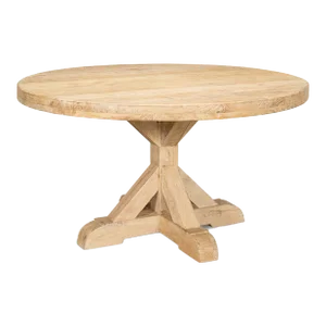 Light Wood Round Dining Table