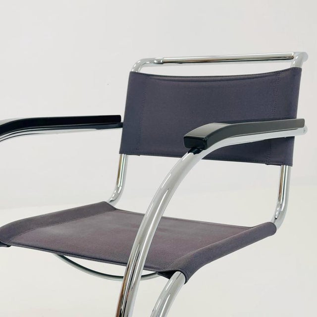 S533 MR20 Chair by Ludwig Mies Van Der Rohe for Thonet, 1980s For Sale - Image 16 of 18
