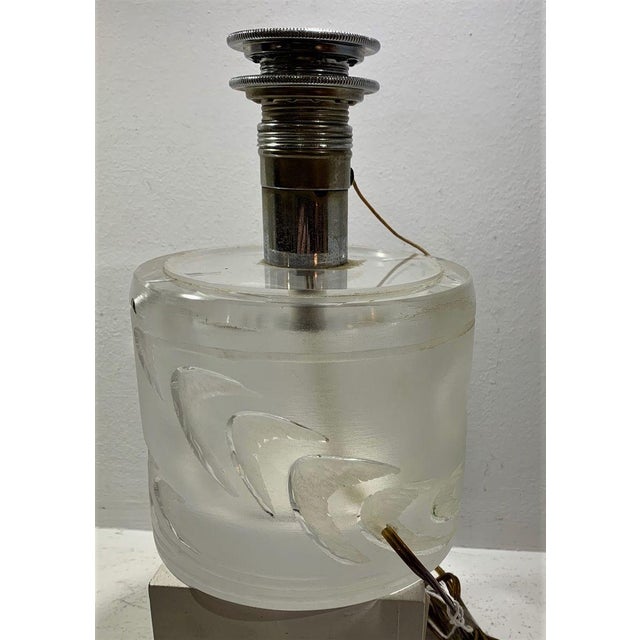 1950s Table Lamp by René Lalique, 1950s For Sale - Image 5 of 5
