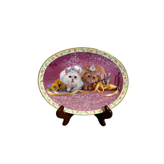 Kittens Danbury Mint Prima Ballerinas Complete Set of 8 Plates David Belda Vintage Kitsch For Sale - Image 9 of 10