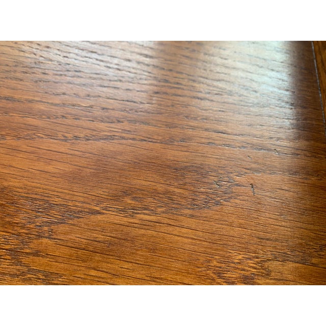 1940s French Modern Oak Side Table by René Gabriel For Sale - Image 10 of 15