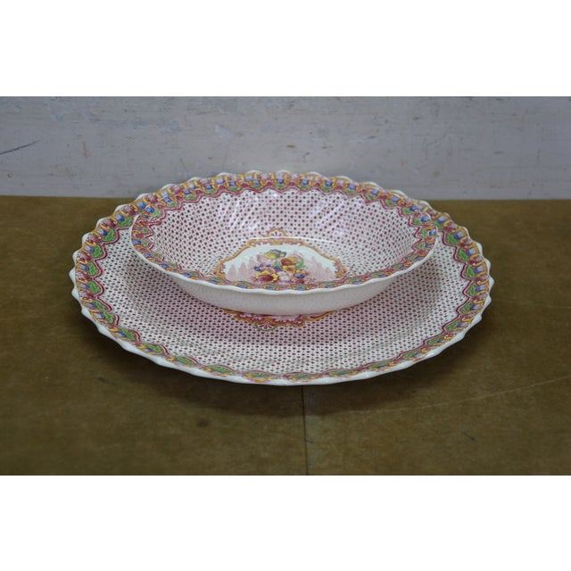 1920s Victorian Copeland Spode Polychrome Transferware Dinner Service for 8 - 72 pcs For Sale - Image 16 of 18