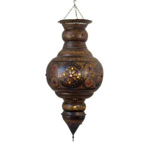 Moroccan Bronze Moorish Chandelier