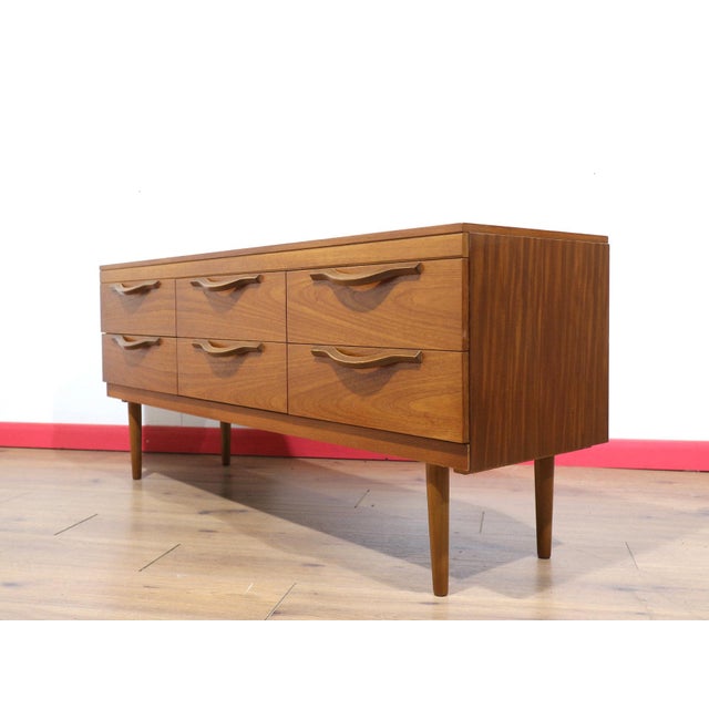 Mid Century Modern Vintage Teak Dresser Drawers by Stonehill Danish Style For Sale - Image 9 of 11