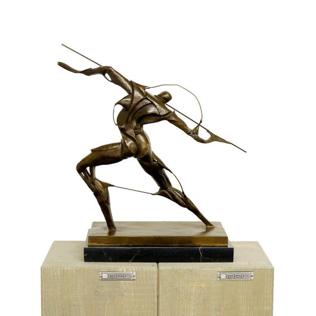 Metal Bronze Sculpture in the style of Umberto Boccioni For Sale - Image 7 of 10