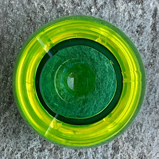 Glass Vintage Italian Glass Ashtray After Murano For Sale - Image 7 of 7