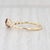 Modern New 0.50ctw Pink Tourmaline Diamond Ring 14k Gold Size 6.5 Bypass Stackable Band For Sale - Image 3 of 7