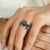 3.86 CTW Sapphire Diamond Floral Wedding Ring for Women in 18K Gold featuring natural sapphire of 3.86 carats and diamonds...