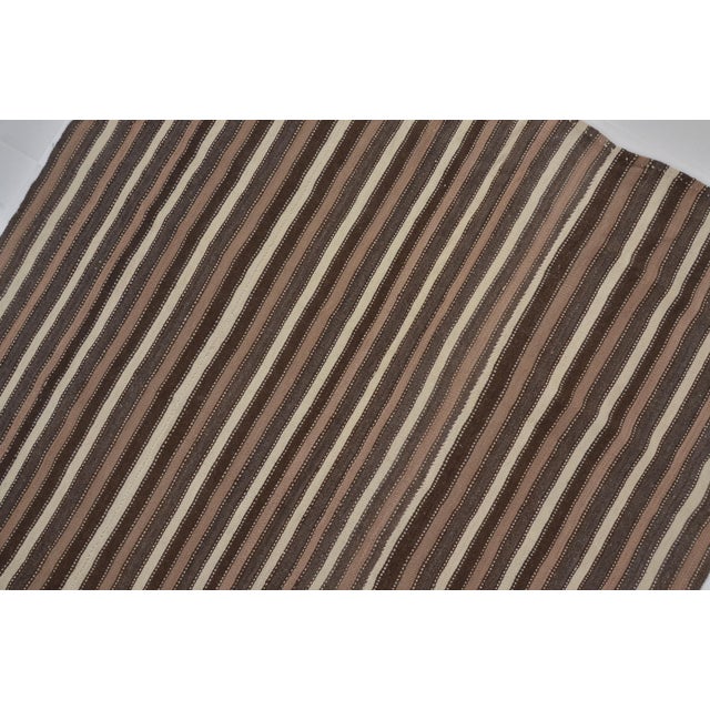 1960s Decorative Turkish Stripe Kilim Rug For Sale - Image 4 of 10