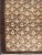 Measures: 3'2 x 6'3. Vintage Turkish Tulu Rug with Repeating Ivory Motifs on Faded Chocolate Brown. Keivan Woven Arts /...