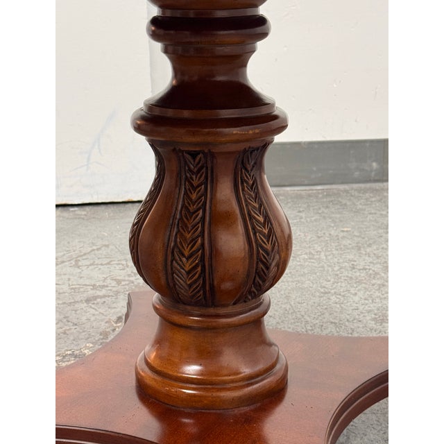 Compass Star Inlaid Accent/Center Table For Sale - Image 9 of 12