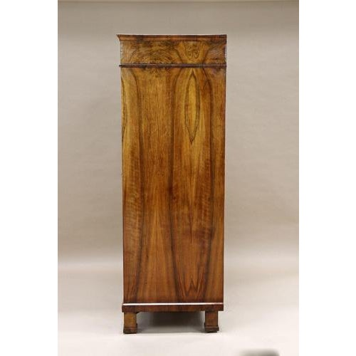 19th Century Biedermeier Walnut Cabinet, Austria, 1835 For Sale - Image 12 of 18