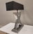 Mid-Century French Lamp in Steel For Sale - Image 9 of 18
