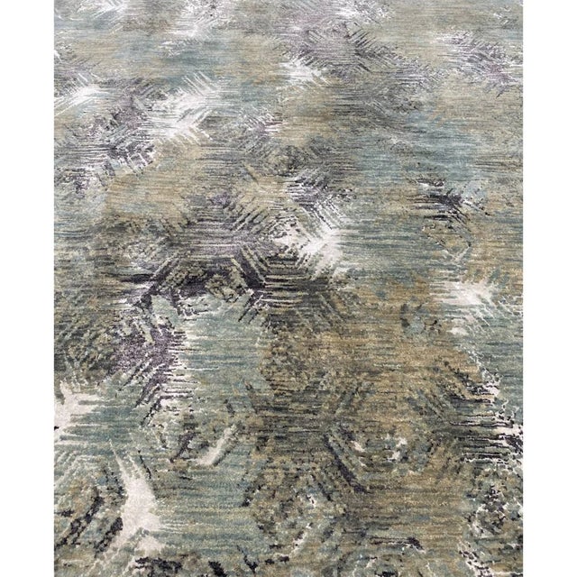 Modern Abstract Area Rug 6x9 For Sale - Image 10 of 12