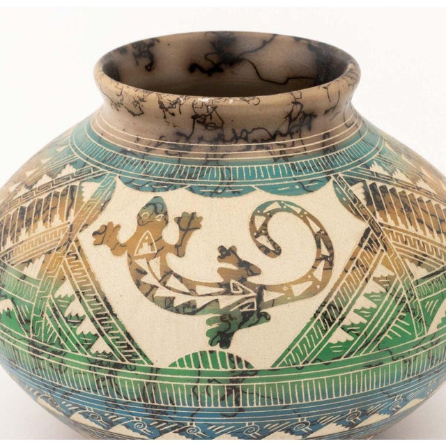 Native American Navajo Dine Art Pottery Vases, 2 For Sale - Image 3 of 13