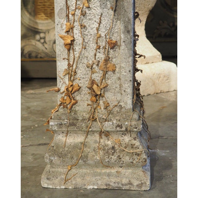Vintage French Cement Fountain Pillar From Provence For Sale - Image 14 of 18