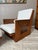 Mid 20th Century Vintage Cane Chair and Ottoman Set For Sale - Image 5 of 12