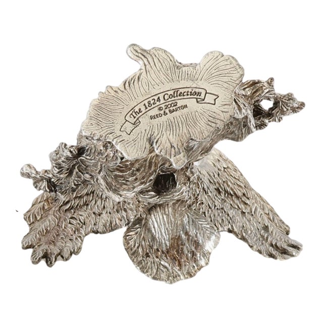 Discontinued Reed & Barton 1824 Collection eagle napkin ring introduced in 2001. Beautifully modeled with a soaring eagle...