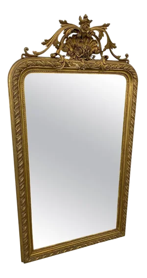 Large Rococo Style Wall Mirror, 1850