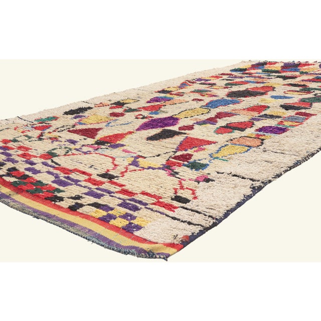 22026 Vintage Azilal Boucherouite Moroccan Rug, 06'00 x 10'08. The High Atlas Legacy: A Vintage Azilal Moroccan...