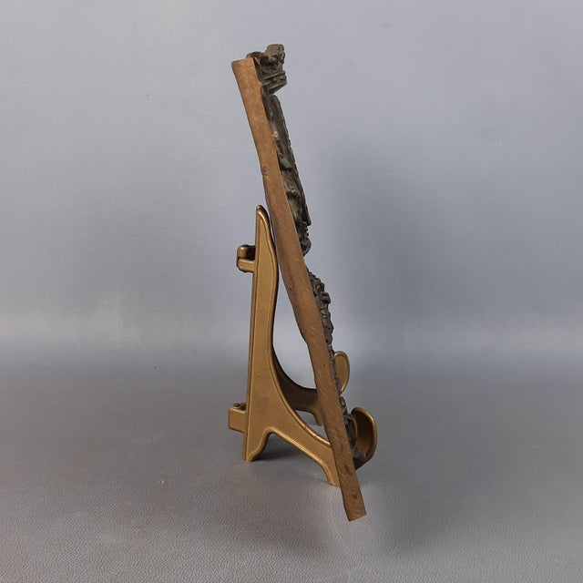 Bronze High Relief Plaque with Sforzesco Castle, Late 19th Century For Sale - Image 5 of 11