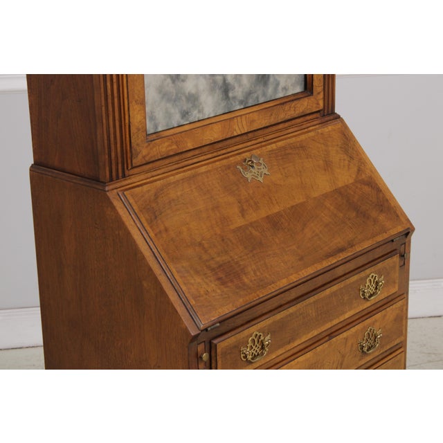 Baker George II Walnut Secretary Desk For Sale - Image 11 of 17