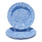 Vintage Spode Pennylane Honeywall Light Dinner Plates- Set of 4 For Sale