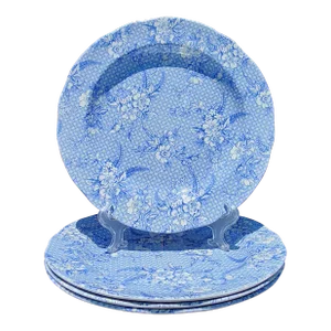 Vintage Spode Pennylane Honeywall Light Dinner Plates- Set of 4