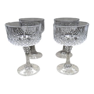 Stemmed Glasses 4 Total For Sale