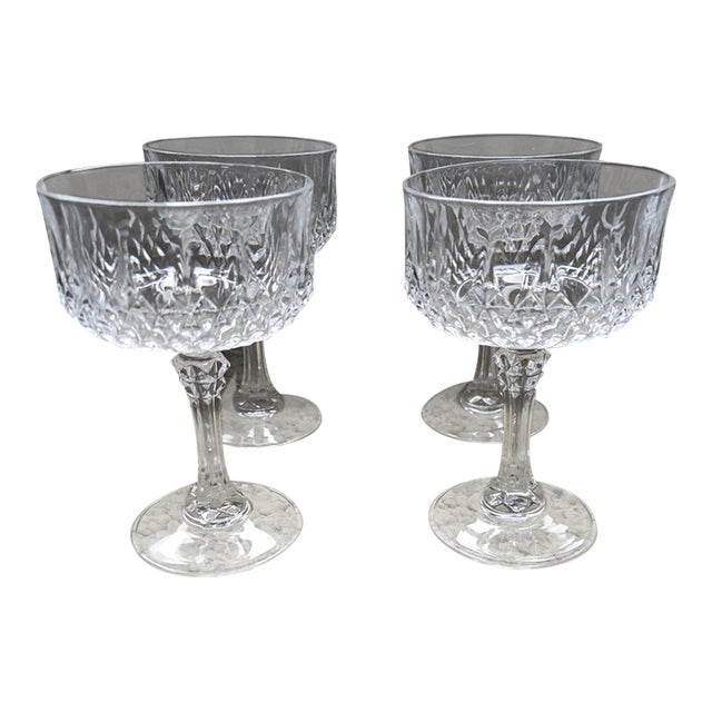 Stemmed Glasses 4 Total For Sale