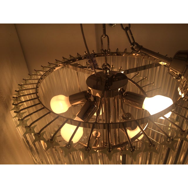 2020s Murano Glass Sputnik Quadriedro Spyral Italian Chandelier For Sale - Image 5 of 8