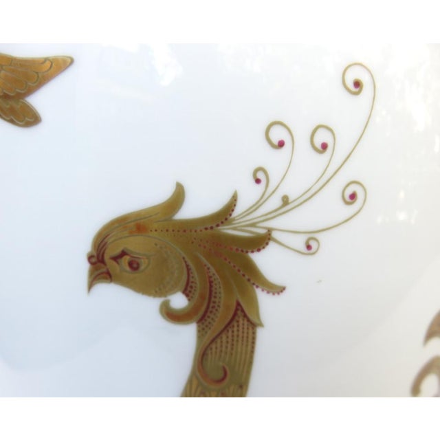 White Gold Porcelain Serenade Floor Vase from Ak Emperor, W. Germany, 1970s For Sale - Image 14 of 18