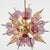 1960s Pink and Amber Murano Glass Bubble Explosion Sputnik Lamp, 1960s For Sale - Image 5 of 5