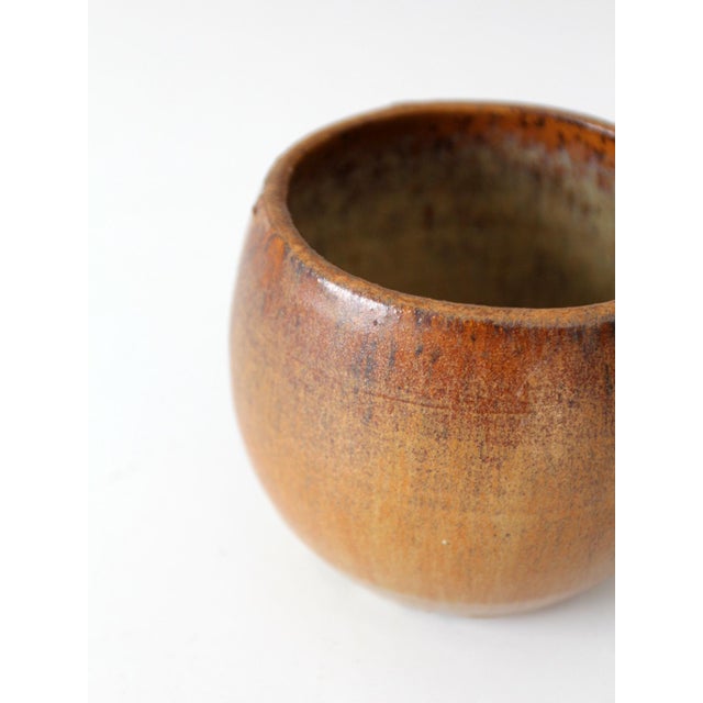 Ceramic Vintage Handmade Studio Pottery Bowl For Sale - Image 7 of 8